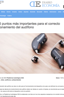 5 Puntos funcionamiento audífono en Diario Economía
