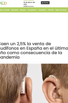 Informe anual venta de audífonos en Portal Salud