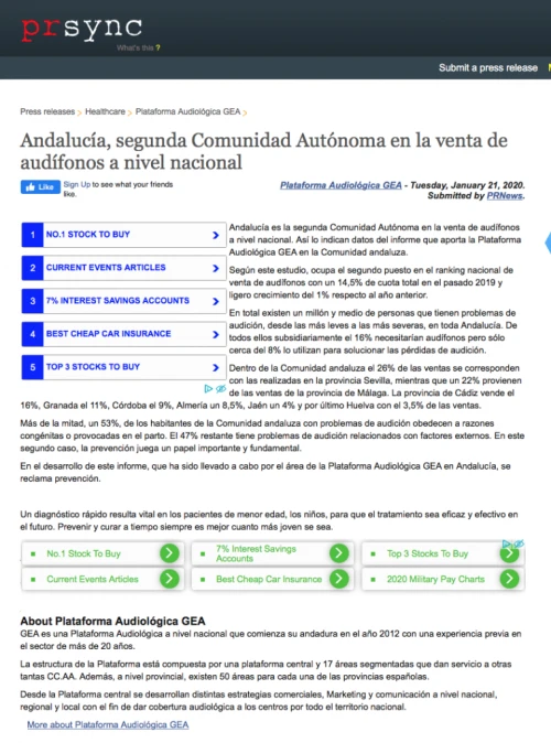 Andaluca en PRSYNC