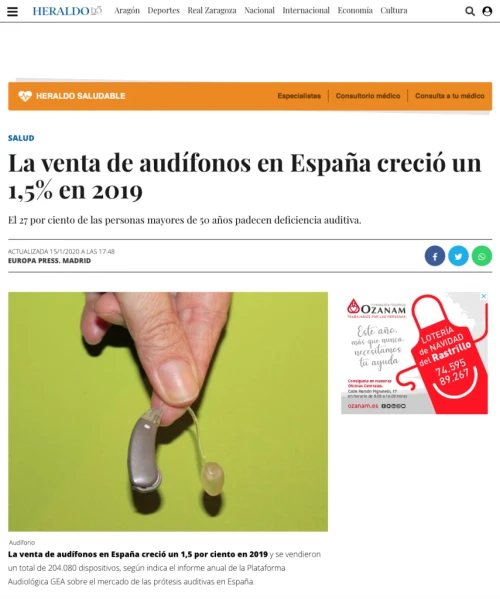 Informe sector Audfonos en El Heraldo