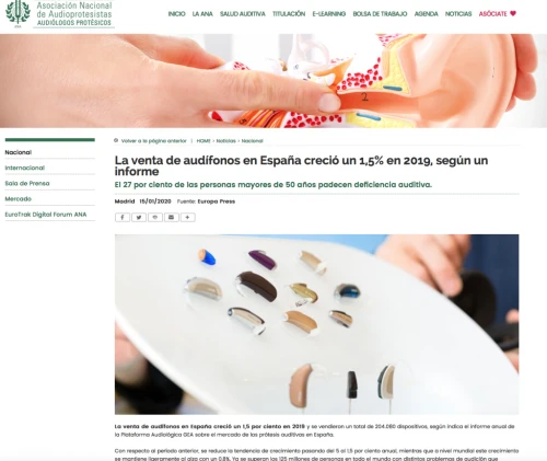 Informe sector Audfonos en Audioprotesistas