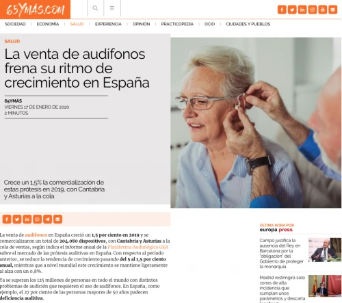 Informe sector Audfonos en 65 y ms