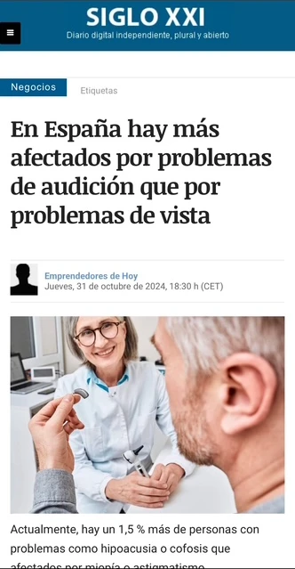 Hay mas afectados por problemas de audicion que de vista y un gran numero con sordoceguera
