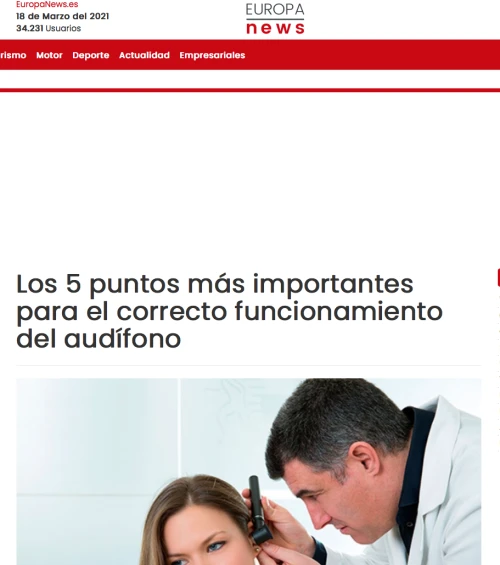 5 Puntos funcionamiento audífono en Europa News 5 Puntos funcionamiento audífono en Europa News