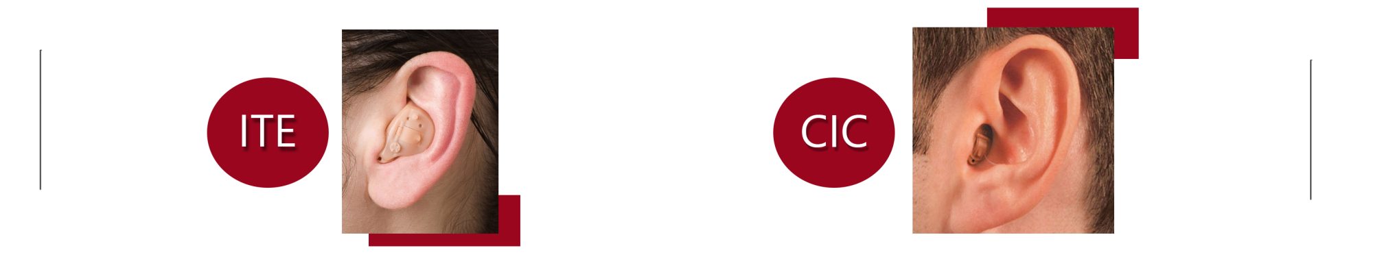 Modelos de aud�fonos invisibles ITE y CIC
